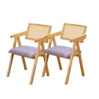 ราคา เก้าอี้ห้องอาหารไม้ยางพารา รุ่นหวาย EVERGREEN FURNITURE เบาะผ้าสีเทา 50X51X84 ซม. สีไม้ธรรมชาติ 2ตัว / กล่อง (888168100104)