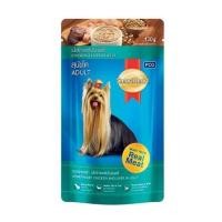 ราคา อาหารเปียกสุนัข SMARTHEART CHICKEN AND LIVER FLAVOR IN JELLY 130 ก. (1227263)