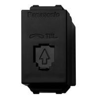 ราคา เต้ารับโทรศัพท์ PANASONIC 6P/4C WEGN2164 สีดำ (1156354)