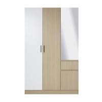ราคา ตู้เสื้อผ้า 2 บานเปิด FURDINI PROGRET 120 ซม. สีโอ๊ค/ขาว (1284160)