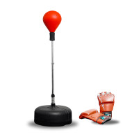 ราคา กระสอบทรายเด้ง HOMEFITTOOLS + นวม MMA 1 คู่ (888139600056)