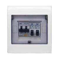 ราคา ชุดตู้คอนซูมเมอร์ยูนิต 2 ช่อง 50 แอมป์ พร้อมกันดูด RCBO EAGEL (1205057)