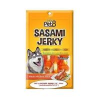 ราคา ขนมสุนัข PET8 SASAMI JERKY JJ13 น่องไก่ 2.5 นิ้ว 320 ก. (1203628)