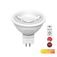 ราคา หลอด LED TOSHIBA MR16 3000K 12V 36D 7 วัตต์ WARM WHITE GU5.3 (1292015)