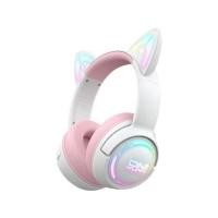 ราคา หูฟังเกมมิ่ง ONIKUMA GT838 เชื่อมต่อได้ 3 โหมด BLUETOOTH 5.3 / USB-C / 2.4G DONGLE - สีชมพู (888170100125)