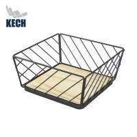 ราคา ตะกร้าผลไม้เหลี่ยม 23 ซม. KECH T-CHART สีดำ (1267901)