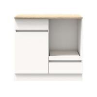 ราคา ตู้เตี้ยบานผสม SB FURNITURE DANTE 19230810 80 ซม. สีขาว (1293663)