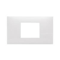 ราคา หน้ากาก 2 ช่องกลาง BTICINO BAMBOO SAE2222TBN สีขาว (1213330)