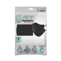 ราคา หน้ากากอนามัย 3D G-LUCKY MASK FIT 3 ชั้น สีดำ แพ็ก 5 ชิ้น (1234575)