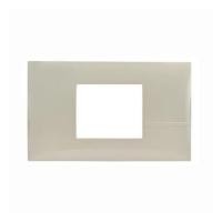 ราคา หน้ากาก 2 ช่องกลาง BTICINO BAMBOO SAE2222TEH สีเบจ (1250917)