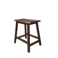 ราคา เก้าอี้บาร์ ไม้ยางพาราแท้ เก้าอี้สตูล EVERGREEN FURNITURE STC-18 43X23X45 CM. สีน้ำตาลเข้ม (888168100134)