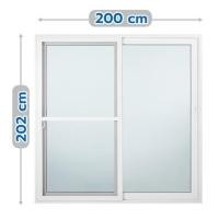 ราคา ประตูบานเลื่อน ไวนิล S-S มุ้ง WINDSOR 200X202 ซม. สีขาว (1180755)