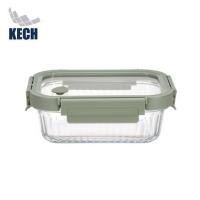 ราคา กล่องอาหารแก้วเหลี่ยม KECH RENA 0.64 ลิตร สีเทา (1285675)