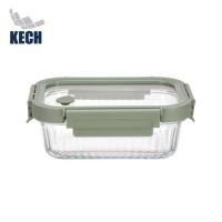 ราคา กล่องอาหารแก้วเหลี่ยม KECH RENA 0.37 ลิตร สีเทา (1285683)
