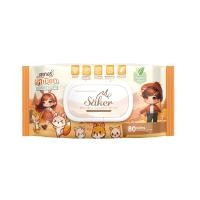 ราคา ผ้าเปียกออร์แกนิก SAKER 1ห่อ 80แผ่น-SAKER0145 (888116300083)