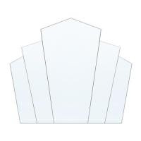 ราคา กระจกเงาตกแต่ง MOYA HP-2025 90x89.5 ซม. สีเงิน (1282310)