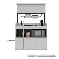 ราคา ตู้สูงบานผสม SB FURNITURE TYPICA 19232926 120 ซม. สี SOFT GREY (1294778)