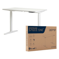 ราคา โต๊ะปรับระดับไฟฟ้าเพื่อสุขภาพ LUNIO SPACE ONE สีขาว WHITE FROZEN SIZE 120 X 60 CM (888170800301)