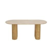 ราคา โต๊ะทานอาหาร EVERGREEN FURNITURE 180 X 80 X 74 ซม. สีไม้ธรรมชาติ (888168100152)