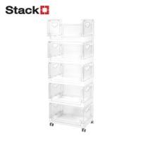 ราคา ชั้นวางของพับได้ 5 ชั้น STACKO SKY 42X28X115.7 ซม. สีใส (1281641)