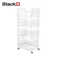 ราคา ชั้นวางของพับได้ 4 ชั้น STACKO SKY 42X28X93.7 ซม. สีใส (1281600)