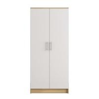 ราคา ตู้เสื้อผ้า 2 บานเปิด FURDINI HERO 80 ซม. สี NATURAL OAK/ขาว (1289018)