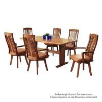 ราคา ชุดโต๊ะอาหาร 6 ที่ FURDINI SYMPHONY สี LIGHTWALNUT (1250770)