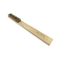 ราคา แปรงลวดทองเหลือง ขนนุ่ม ด้ามไม้ HACHI 6 แถว (1275836)