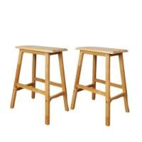 ราคา เก้าอี้บาร์ ไม้ยางพาราแท้ เก้าอี้สตูล EVERGREEN FURNITURE STC-24 43X23X60 CM. สีไม้ธรรมชาติ 2 ตัว / กล่อง (888168100145)