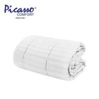 ราคา ผ้านวม PICASSO SMILE M5WH ลายริ้ว 70x90 นิ้ว สีขาว (1286537)