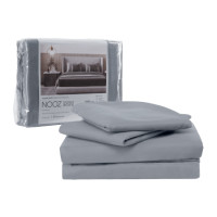 ราคา ผ้าปูที่นอน 5 ฟุต Nooz Play รุ่น Bedding Set สีเทา Cloudy Gray (888170800046)