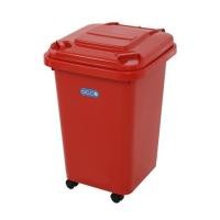 ราคา ถังขยะฝาเปิดปิดมีล้อ ACCO CLEAN 60 ลิตร สีแดง (1183778)