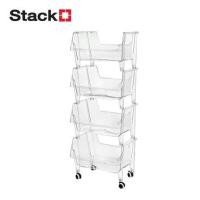 ราคา ชั้นวางของ 4 ชั้น STACKO KLARO 42X32.5X103.5 ซม. สีใส (1281683)