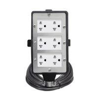 ราคา บล็อกยาง 6 ช่อง พร้อมสายไฟ VCT 3x1.5 16 แอมป์ ELECTON ERB16-CB631510 10 เมตร สีดำ (1294601)