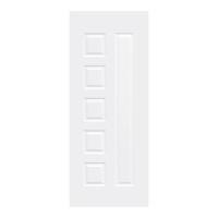 ราคา ประตูภายใน HDF ไม่เจาะลูกบิด METRO 604 บัวสวรรค์ 90x200 ซม. สีรองพื้น (1294629)