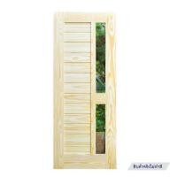 ราคา ประตูไม้สนนิวซีแลนด์ ไม่เจาะลูกบิด D2D-408 80x200 ซม. สีธรรมชาติ (1295792)