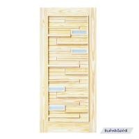 ราคา ประตูไม้สนนิวซีแลนด์ ไม่เจาะลูกบิด D2D D2D-501 PLUS 90x200 ซม. สีธรรมชาติ (1295804)
