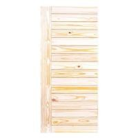 ราคา ประตูไม้สนนิวซีแลนด์ D2D ECO PINE-814 90x200 ซม. สีธรรมชาติ ไม่เจาะลูกบิด (1295818)