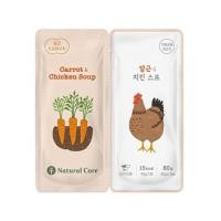 ราคา อาหารเปียกสุนัข NATURAL CORE TWIN POUCH CARROT AND CHICKEN SOUP 80 ก. (1246402)