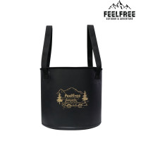 ราคา ถังน้ำพับได้แบบพกพา FEELFREE พร้อมช่องระบายน้ำ 20L สีดำ (888180900096)
