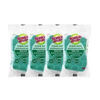 ราคา ฟองน้ำพร้อมใยขัด SCOTCH-BRITE SCRUB DOTS 11.4x6.9ซม. สีเขียว (แพ็ก 4 ชิ้น) (1220403)