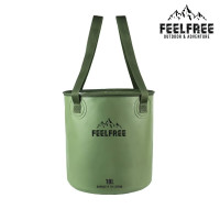 ราคา ถังน้ำพับได้แบบพกพา FEELFREE FOLDABLE WASH BASIN 10L สีเขียว (888180900101)