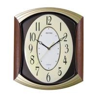 ราคา นาฬิกาแขวน RHYTHM CMG856NR06 14X11.5 นิ้ว สีน้ำตาล (1218029)