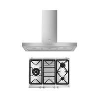 ราคา เตาฝัง+เครื่องดูดควัน SMEG SRV573XG+KBT900XE (1228942)