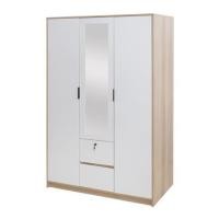 ราคา ตู้เสื้อผ้า 3 บานเปิด FURDINI GREATE 120 ซม. สีไวท์โอ๊ค/ขาว (1234192)