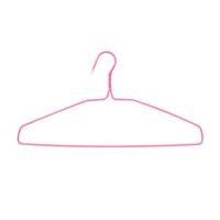 ราคา ไม้แขวนเสื้อเคลือบ PVC PLIM สีชมพู แพ็ก 12 ชิ้น (1153353)