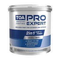 ราคา สีน้ำทาภายนอก ชนิดด้าน TOA PRO EXPERT BASE B สีขาว 1 แกลลอน (1287871)