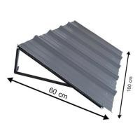 ราคา กันสาด UPVC โครงเหล็ก S.D.BRILLIANT 60X100 ซม. สีเทา (1153493)