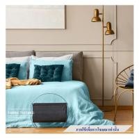 ราคา ผ้าปูที่นอน 6 ฟุต BED CLIP MICROTEX สี BLUE (1252797)