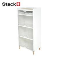 ราคา ตู้บานเปิด 3 ชั้น ขาไม้ STACKO JOIN 58x35x125.5 ซม. สีขาว (1260816)
